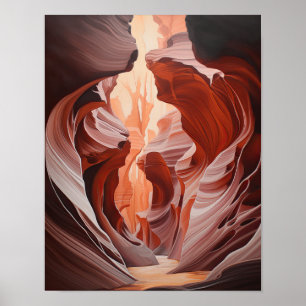 Slot Canyons Utah Landschaft Art Printing Poster