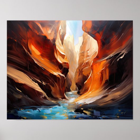Slot Canyons Utah Landschaft Art Printing Poster (Vorne)