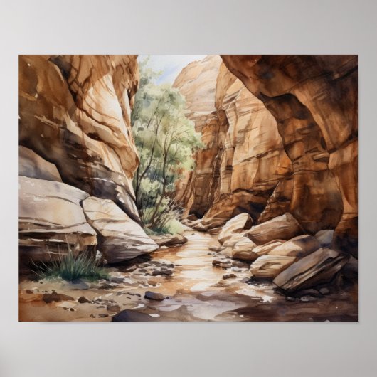 Slot Canyons Utah Landschaft Art Printing Poster (Vorne)