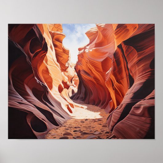 Slot Canyons Utah Landschaft Art Printing Poster (Vorne)