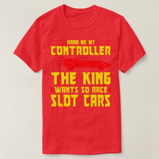 Slot Car Racing Hand mir der Controller Funny Slot T-Shirt (Design vorne)