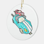 Slot Car Racing Keramik Ornament (Links)