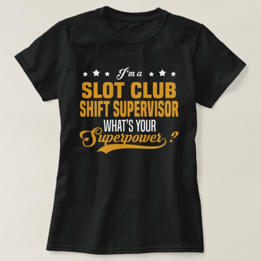 Slot Club Shift Supervisor T-Shirt (Design vorne)