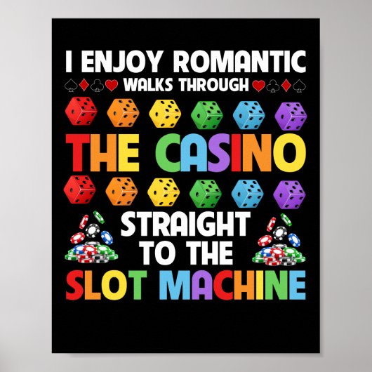 Slot Machine Gambling Casino Gambler Vegas Poster (Vorne)
