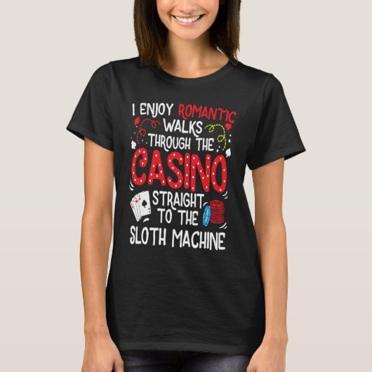 Slot Machine Gambling T-Shirt (Vorderseite)