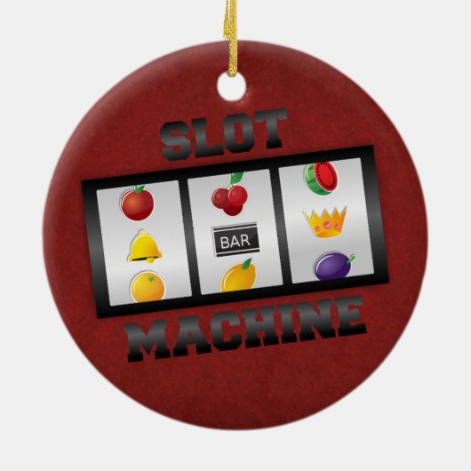 SLOT MACHINE KERAMIK ORNAMENT (Hinten)