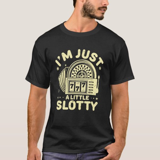 Slot Machine Roulette Gambler Betting Casino Gambl T-Shirt (Vorderseite)