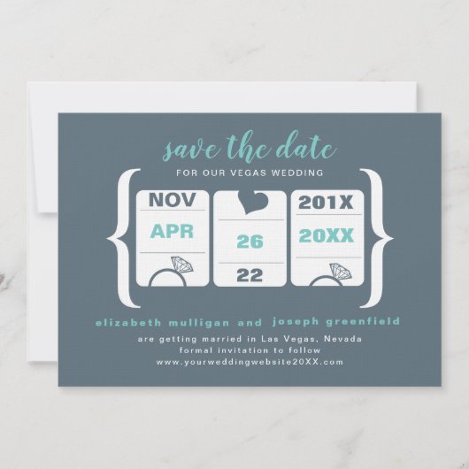 Slot Machine Save the Date - Hochzeit (Vorderseite)