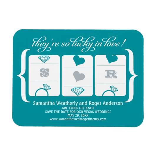 Slot-Maschine Hochfahren speichern Sie das Datum Magnet (Horizontal)