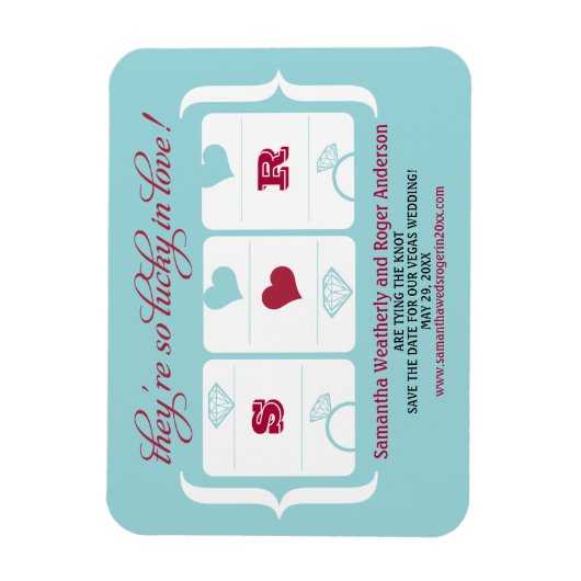 Slot-Maschine Hochfahren speichern Sie das Datum Magnet (Vertikal)