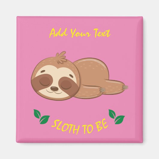 Slot | Vorlage für Niedlichen Ruheplatz Rosa Magnet (Vorne)