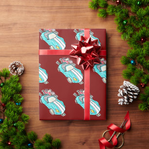 Slotcar-Rennen Geschenkpapier