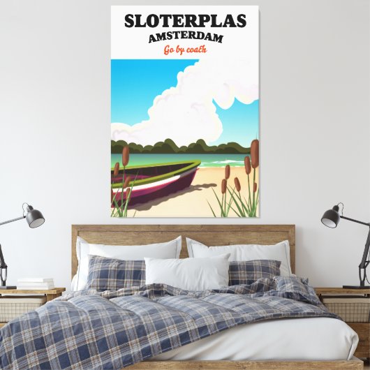 Sloterplas Amsterdam Leinwanddruck (Insitu (Schlafzimmer))