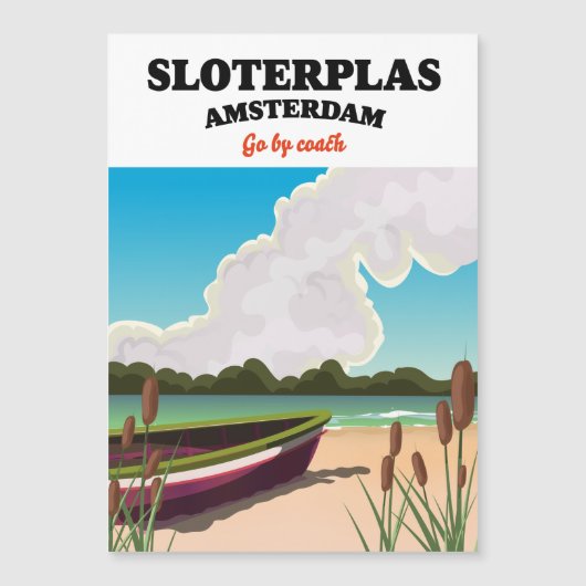 Sloterplas Amsterdam Magnetkarte (Vorderseite)