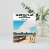 Sloterplas Amsterdam Postkarte (Stehend Vorderseite)