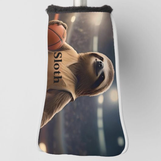 Sloth 33 Basketball Player, Golf Putter Cover Golf Headcover (Rotieren 90)