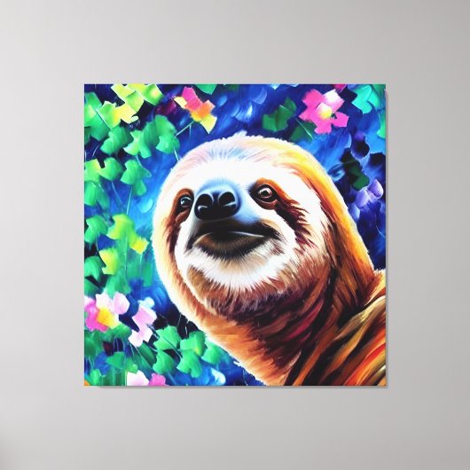Sloth - 40 x 40 Canvas Print Leinwanddruck (Vorderseite)