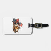 Sloth 4th July Gepäckanhänger (Vorderseite horizontal)
