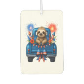 Sloth 4th of July Usa Autolufterfrischer (Vorderseite)