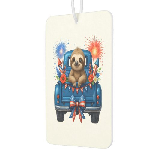 Sloth 4th of July Usa Autolufterfrischer (Links)