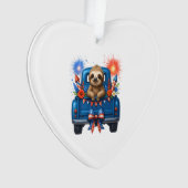Sloth 4th of July Usa Ornament (Vorderseite)