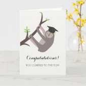 Sloth Abschluss Card Gelbes Gold Karte (Gelbe Blume)