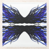 Sloth Abstract 7 Deadly Sins Alcohol Ink Art Glasuntersetzer (Vorderseite)