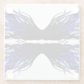 Sloth Abstract 7 Deadly Sins Alcohol Ink Art Glasuntersetzer (Rückseite)