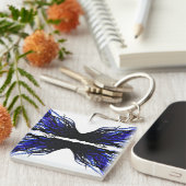 Sloth Abstract 7 Deadly Sins Alcohol Ink Art Schlüsselanhänger (Vorderseite rechts)