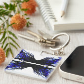 Sloth Abstract 7 Deadly Sins Alcohol Ink Art Schlüsselanhänger (Vorderseite rechts)