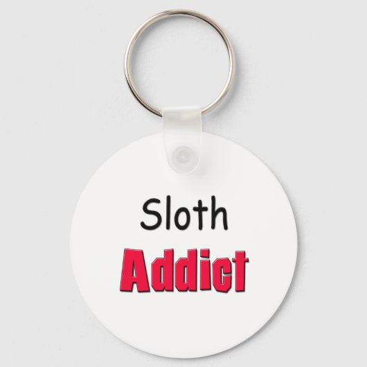 Sloth Addict Schlüsselanhänger (Vorderseite)