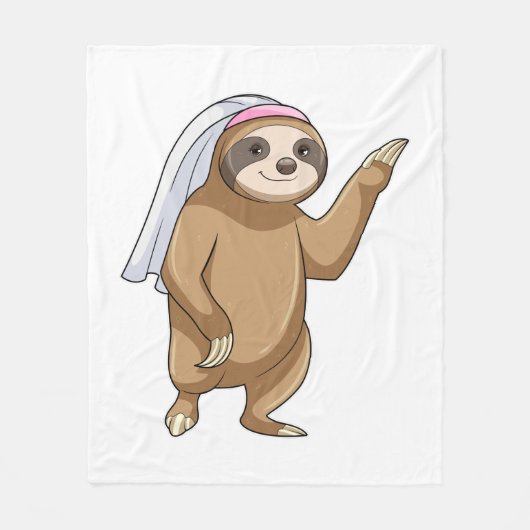 Sloth als Bridge mit Veil Fleecedecke (Vorderseite)