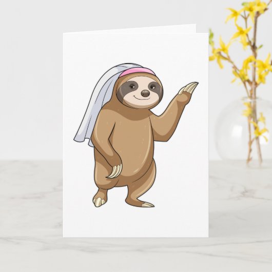 Sloth als Bridge mit Veil Karte (Gelbe Blume)