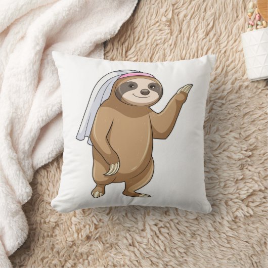 Sloth als Bridge mit Veil Kissen (Decke)