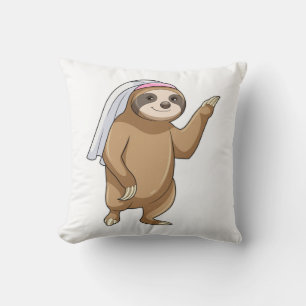 Sloth als Bridge mit Veil Kissen