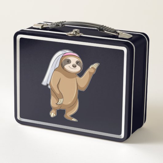 Sloth als Bridge mit Veil Metall Brotdose (Vorderseite)