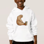 Sloth als Inline-Skater mit Inline-Skaten Hoodie (Vorderseite)