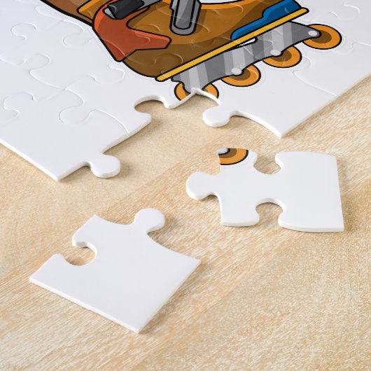 Sloth als Inline-Skater mit Inline-Skaten Puzzle (Seite)