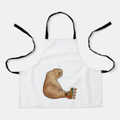 Sloth als Inline-Skater mit Inline-Skaten Schürze (Vorderseite)