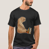 Sloth als Inline-Skater mit Inline-Skaten T-Shirt (Vorderseite)