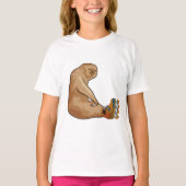 Sloth als Inline-Skater mit Inline-Skaten T-Shirt (Vorderseite)