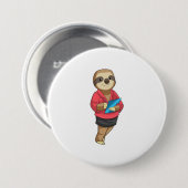 Sloth als Secretary mit Notepad Button (Vorne & Hinten)
