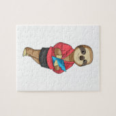 Sloth als Secretary mit Notepad Puzzle (Horizontal)