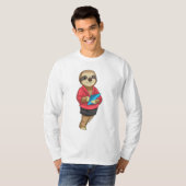 Sloth als Secretary mit Notepad T-Shirt (Vorne ganz)