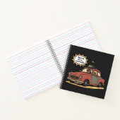 Sloth and Bunny Cartoon Road Trip Adventure Notizblock (Innenseite)