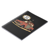 Sloth and Bunny Cartoon Road Trip Adventure Notizblock (Linke Seite)