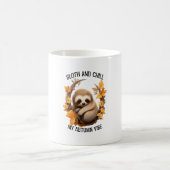 Sloth and Chill My Autumn Vibe Kaffeetasse (Mittel)