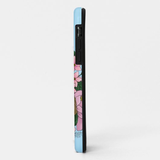 Sloth and Flowers Case-Mate iPhone Hülle (Hinten/Links)