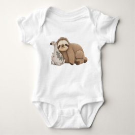 Sloth and Llama Shirt, Llama Kids Bodysuit Baby Strampler