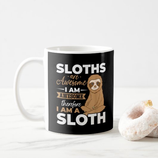 Sloth Animals Sloths sind Phantastisch Kaffeetasse (Mit Donut)